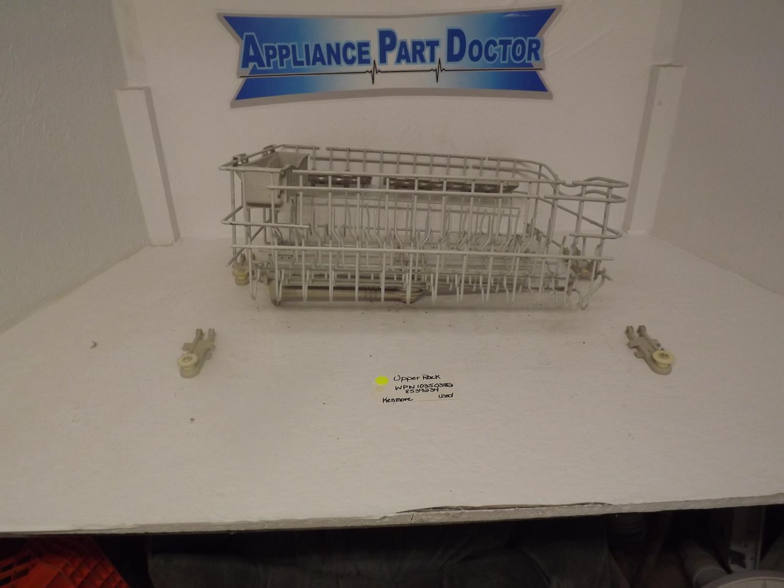 Kenmore Dishwasher WPW10350382 8539234 Upper Rack Used Kenmore Dishwasher WPW10350382 8539234 Upper Rack Used